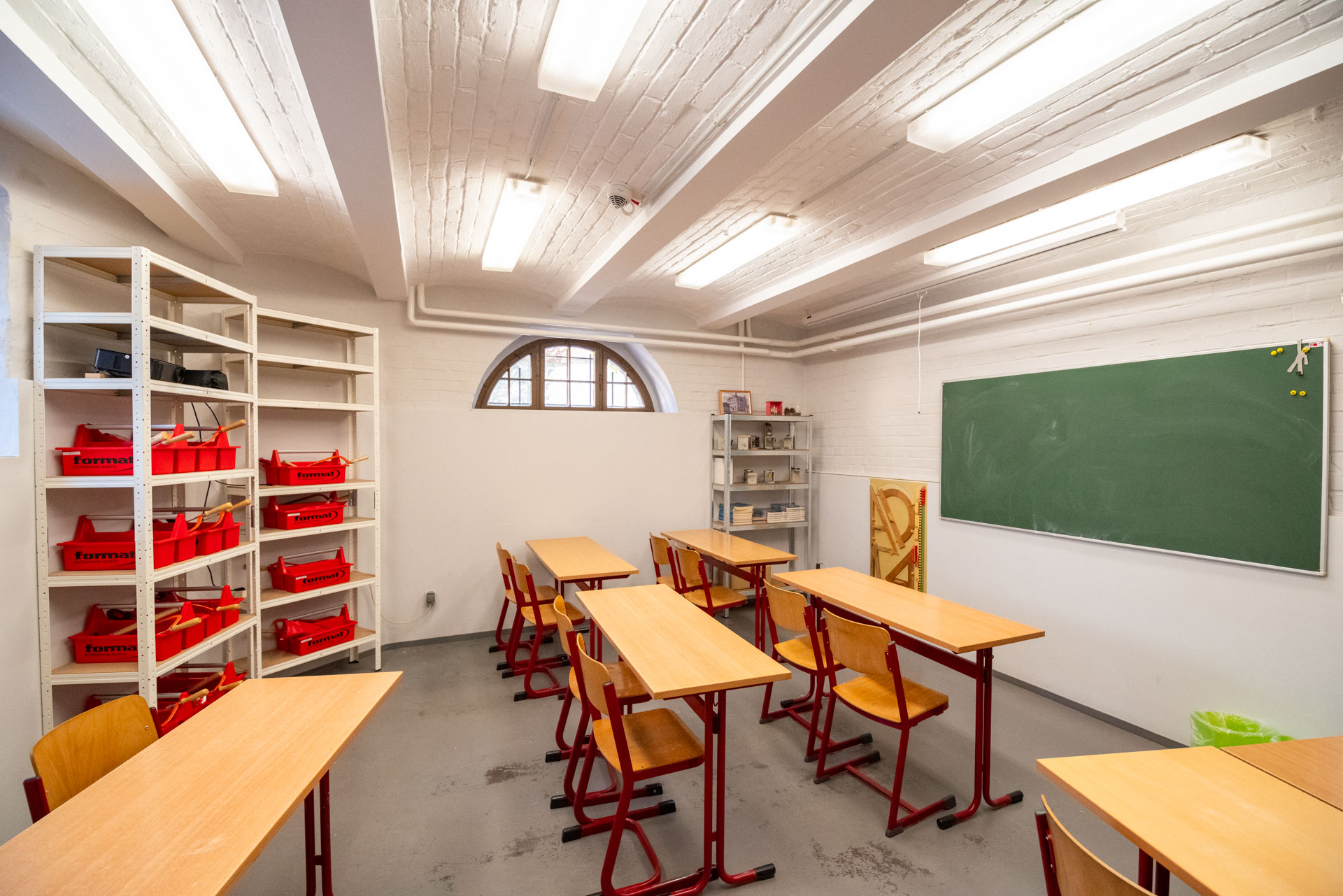 Ansicht eines Klassenraums